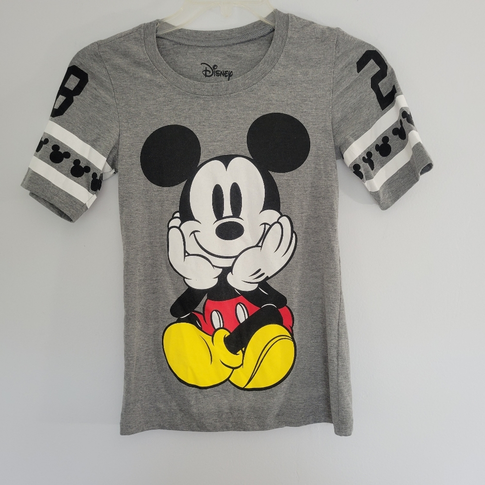 Disney Mickey Mouse Short Sleeve Gray T-Shirt S. S